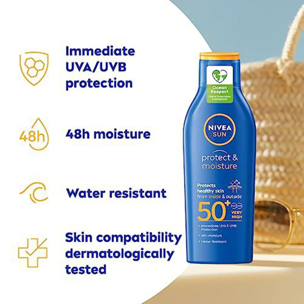 Nivea Sun Moisturising Sun Lotion SPF 50+ 200ml