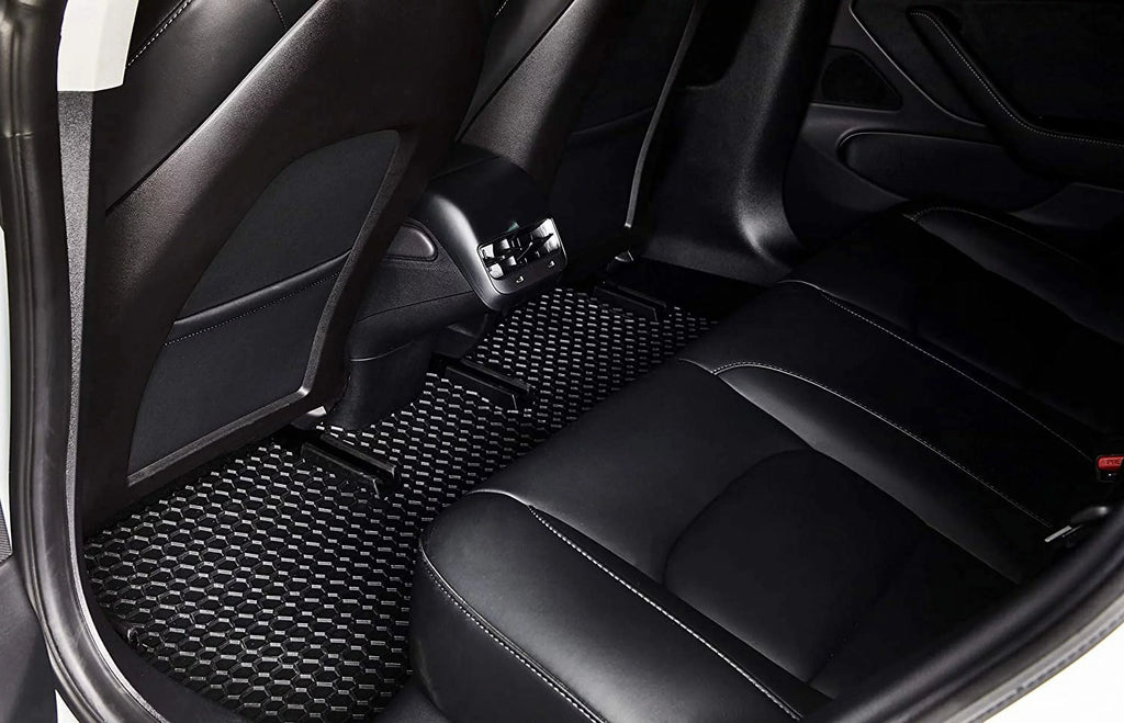 TOUGHPRO Cargo/Trunk Mats Accessories Compatible with Tesla Model Y 7 Seater 3rd Row Down All Weather Heavy Duty Custom Fit Black Rubber 2022