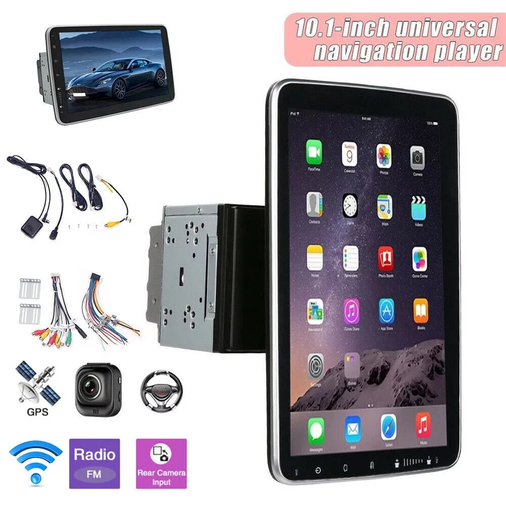 Paddsun 10 Inch On-Board Android 9.1 GPS Wifi Dual Din Touch Screen Player Navigation
