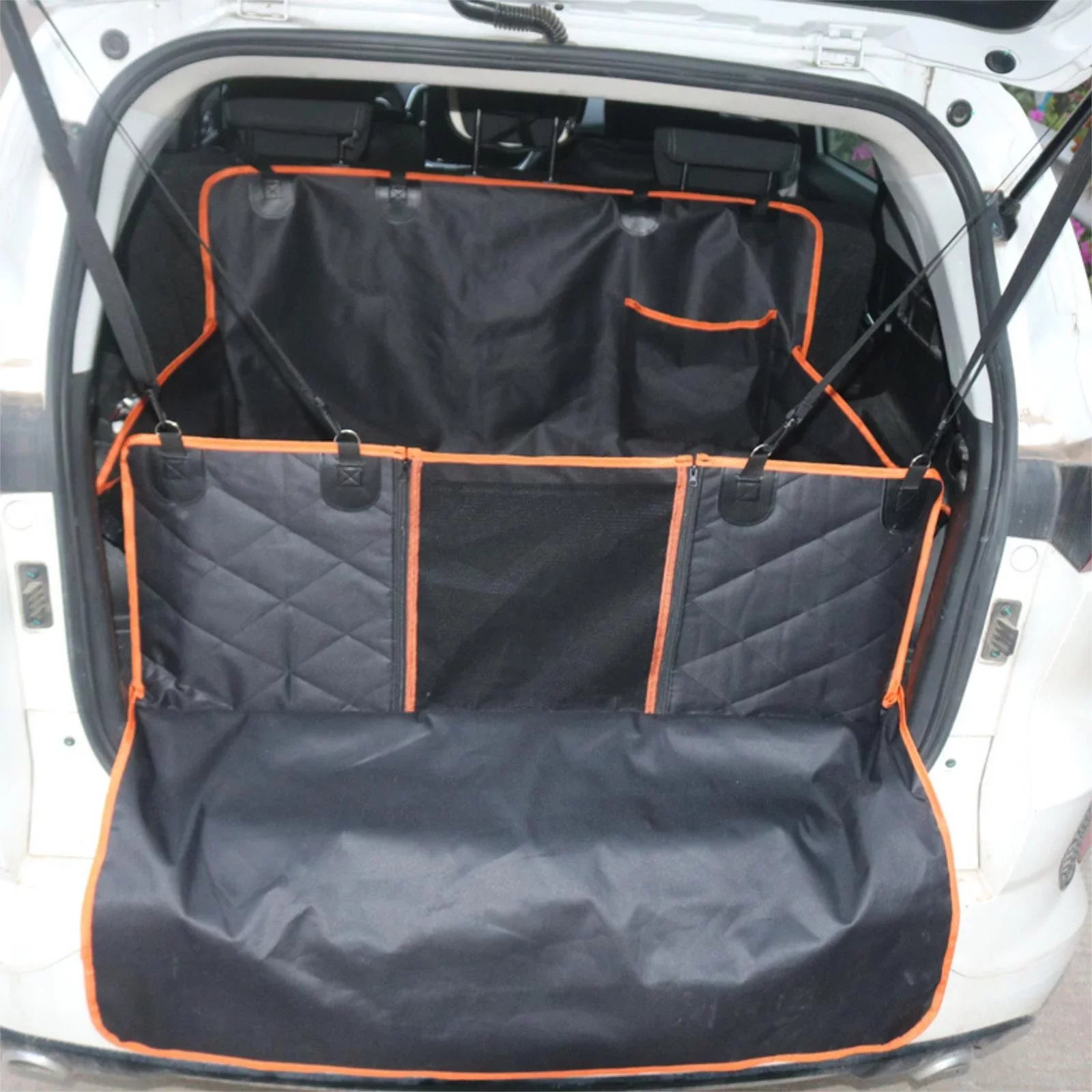 Holocky SUV Cargo Liner for Dogs Trunk Saddle Cover for Pets Waterproof Car Trunk Protector Trunk Cover Mat for SUVs