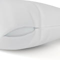 Poly-Cotton Zippered Pillow Cover - Standard Size Pillow Protector - Protects from Dirt, Dust, and Debris - 12 Pack