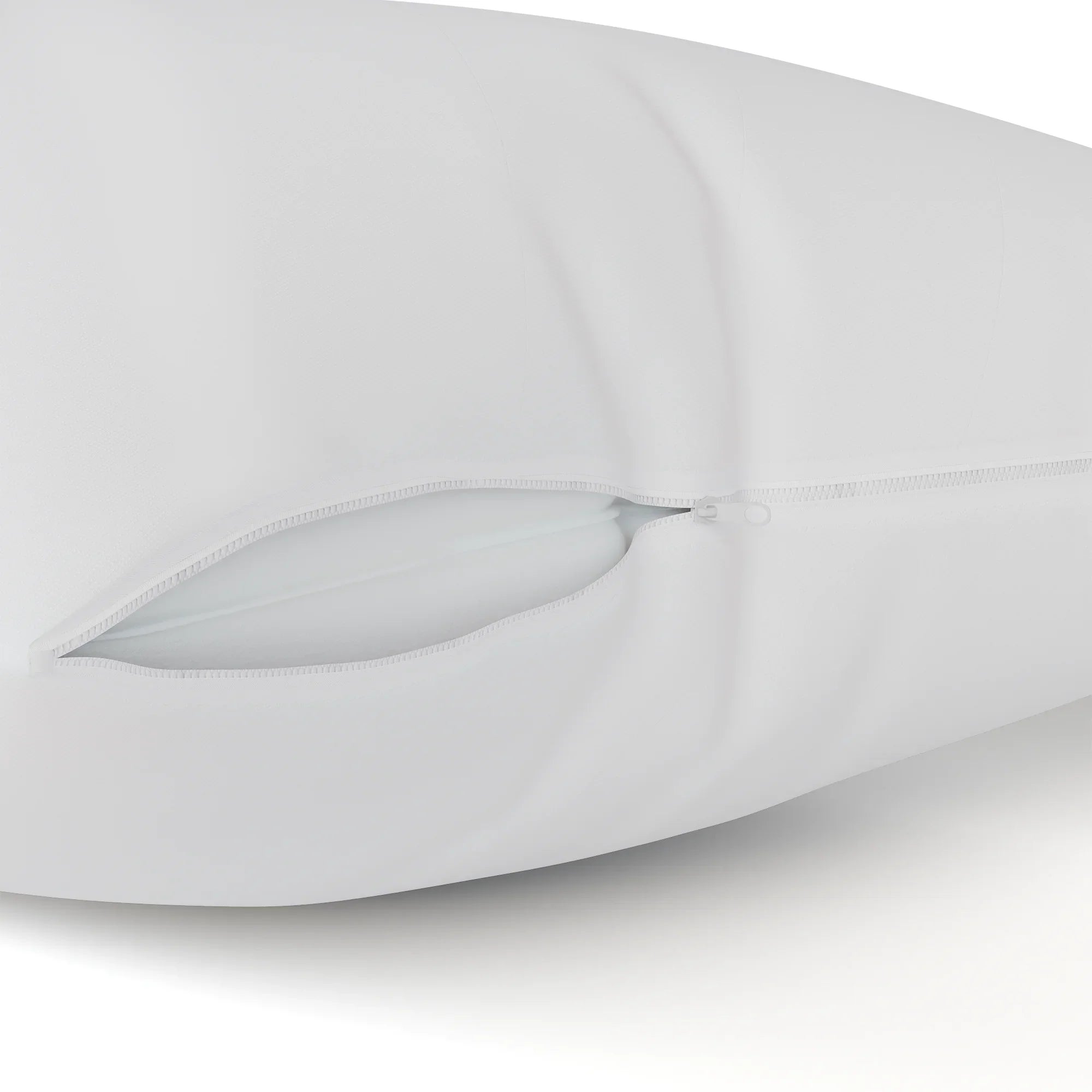 Poly-Cotton Zippered Pillow Cover - Standard Size Pillow Protector - Protects from Dirt, Dust, and Debris - 12 Pack