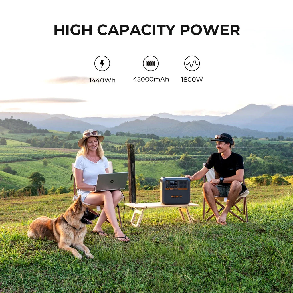 Bluetti AC180P Power Station, 1440Wh | 1800W Portable Solar Generator for Off-Grid Living