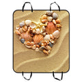 GCKG Made Love Heart Of Sea Shells Starfish Beach Pet Car Chair Cover Dog Car Chair Mat Hammock Cargo Mat Trunk Mat For Cars Trucks and SUV 54x60 inches