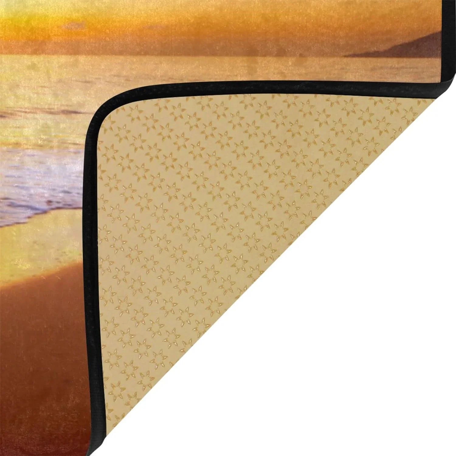 GZHJMY Summer Beach Sunset-1 Kitchen Rug Mat Anti-Fatigue Comfort Floor Mat Waterproof Non Slip Washable Kitchen Rug for Kitchen Washroom Bedroom Sink 39 x 20 inch