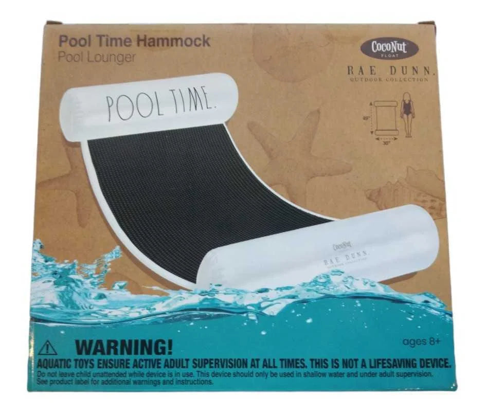 Rae Dunn Adult Hammock Float by CocoNut Float - Pool Time Theme