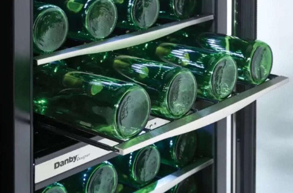 Danby Dwc040a3 20" Wide 38 Bottle Capacity Free Standing Wine Cooler - Stainless Steel