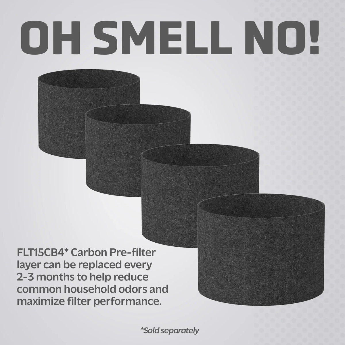 Germ Guardian Filter V Smoke Clear HEPA Genuine Replacement Filter for AirSafe and AC151 Air Purifiers, FLT151SM