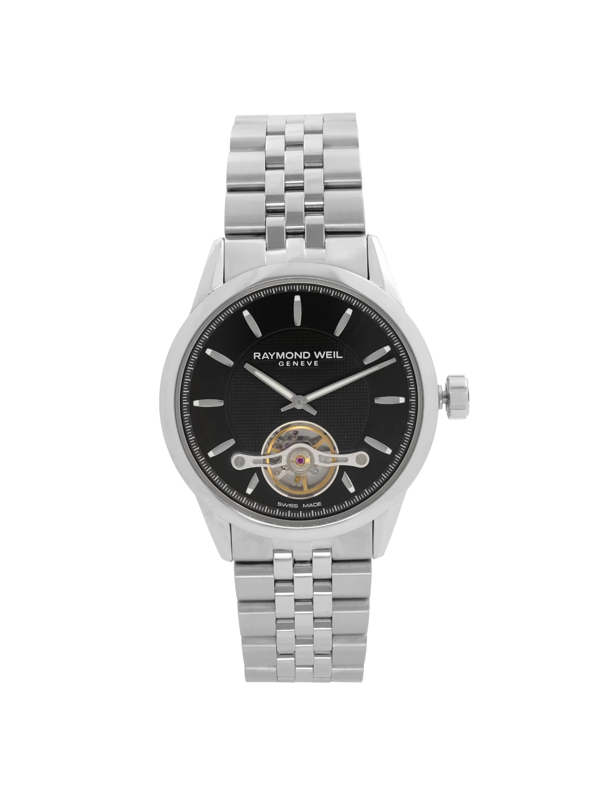 Raymond Weil Freelancer 42mm Steel Black Dial Automatic Mens Watch 2780-ST-20001