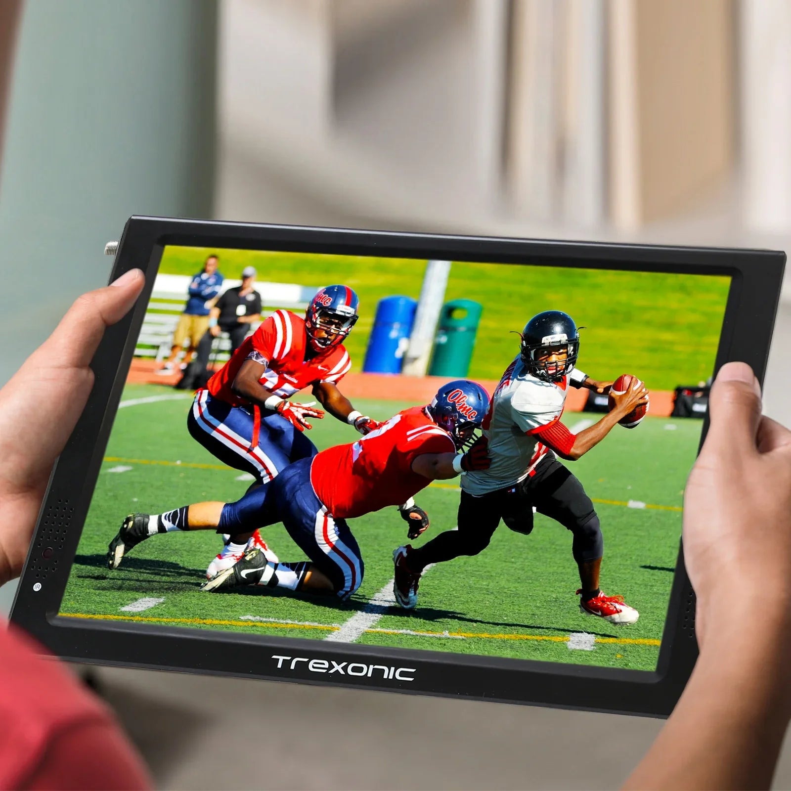 Reconditioned Trexonic Portable Widescreen 12" LED TV With TF Slot, USB/Micro USB/ Headphone/AV Inputs And Built-in Digital Tuner