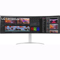 Open Box LG 49WQ95C-W 49" 32:9 Curved UltraWide DQHD (5120 x 1440) Nano IPS Monitor, NVIDIA G-SYNC Compatible & AMD FreeSync Premium Pro, HDMI 2.1 and USB Type-C, Tilt/Height/Swivel Adjustable