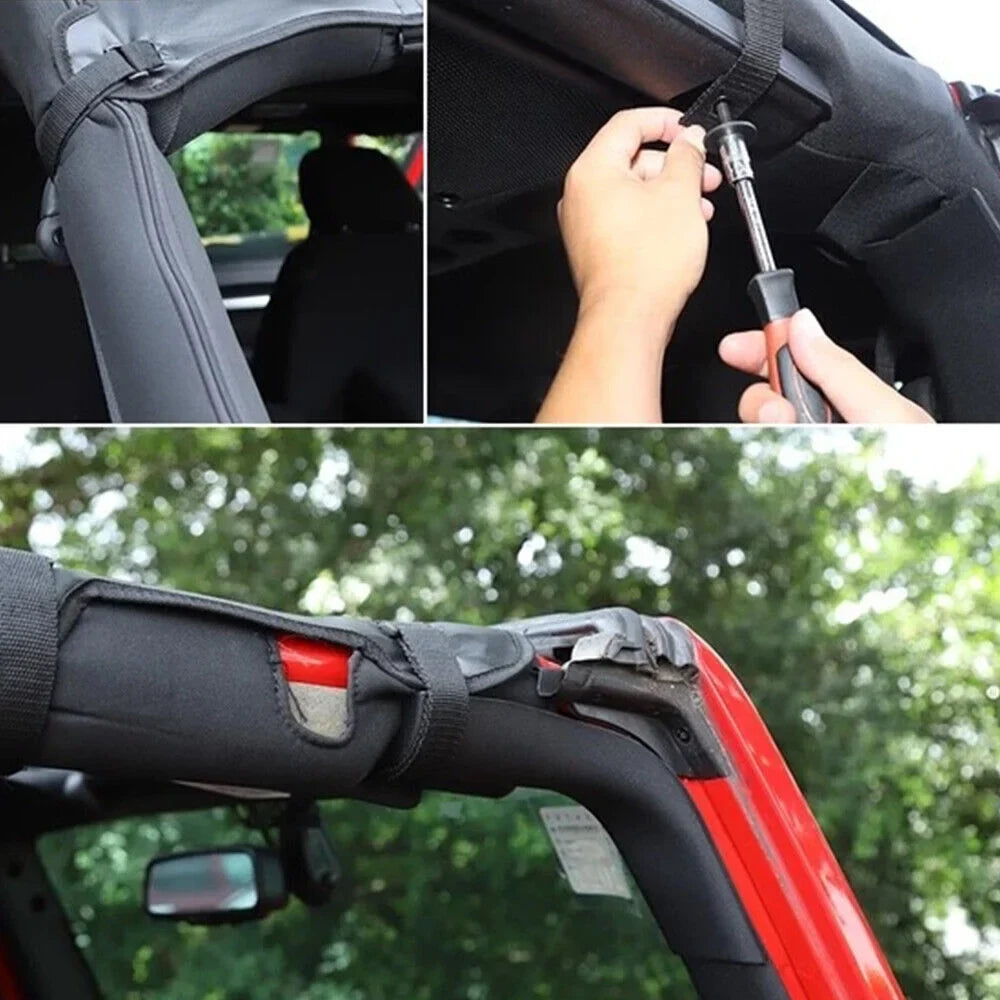 Paddsun Leather Top Sunshade Protection Jeep Wrangler JK JKU 07-18 NEW Ultimate Sun Protection Easy Installation
