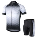 Lixada Men Cycling Jersey Breathable Short Sleeve Bike Shirt and Padded Shorts MTB Bike Clothing Suit