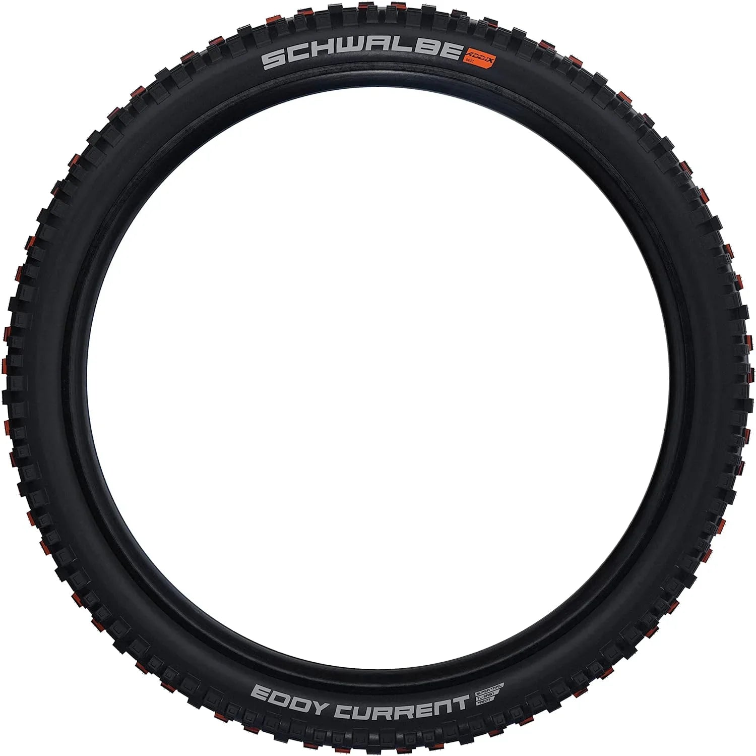Eddy Current EMTB/MTB And Enduro Tubeless Folding Front Bike Tire | Multiple Sizes | Evolution, Super Trail, Addix Soft | Black