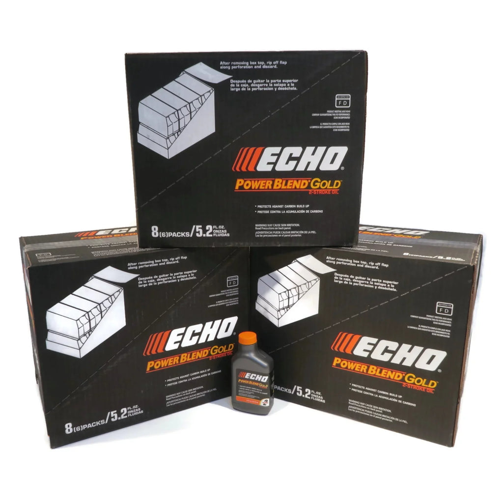 ECHO New OEM Oil of 2 Cycle Power Blend Gold for 2-Stroke Engines 5.2 Ounce Bottles (Pack of 144)