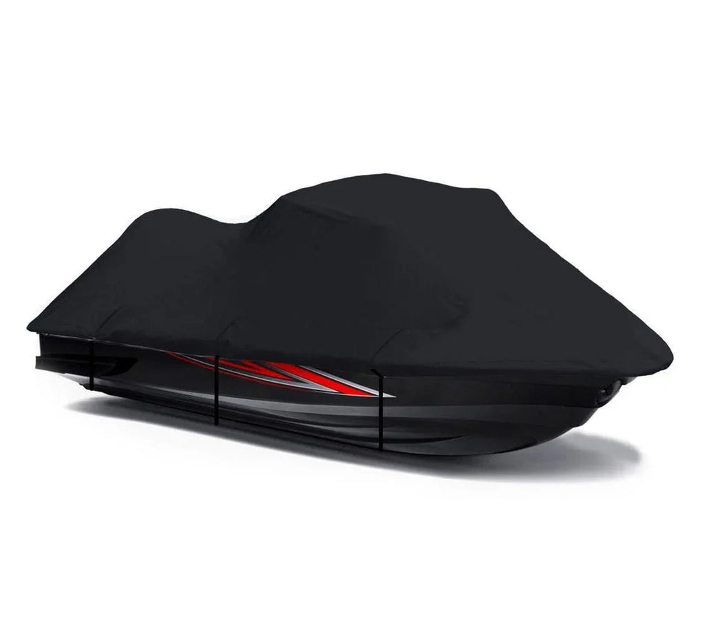 BLACK 600 DENIER JetSki Cover Compatible for Sea Doo Sea-Doo RXP - X 260 2012 2013 2014 2015 Jet Ski Watercraft Cover