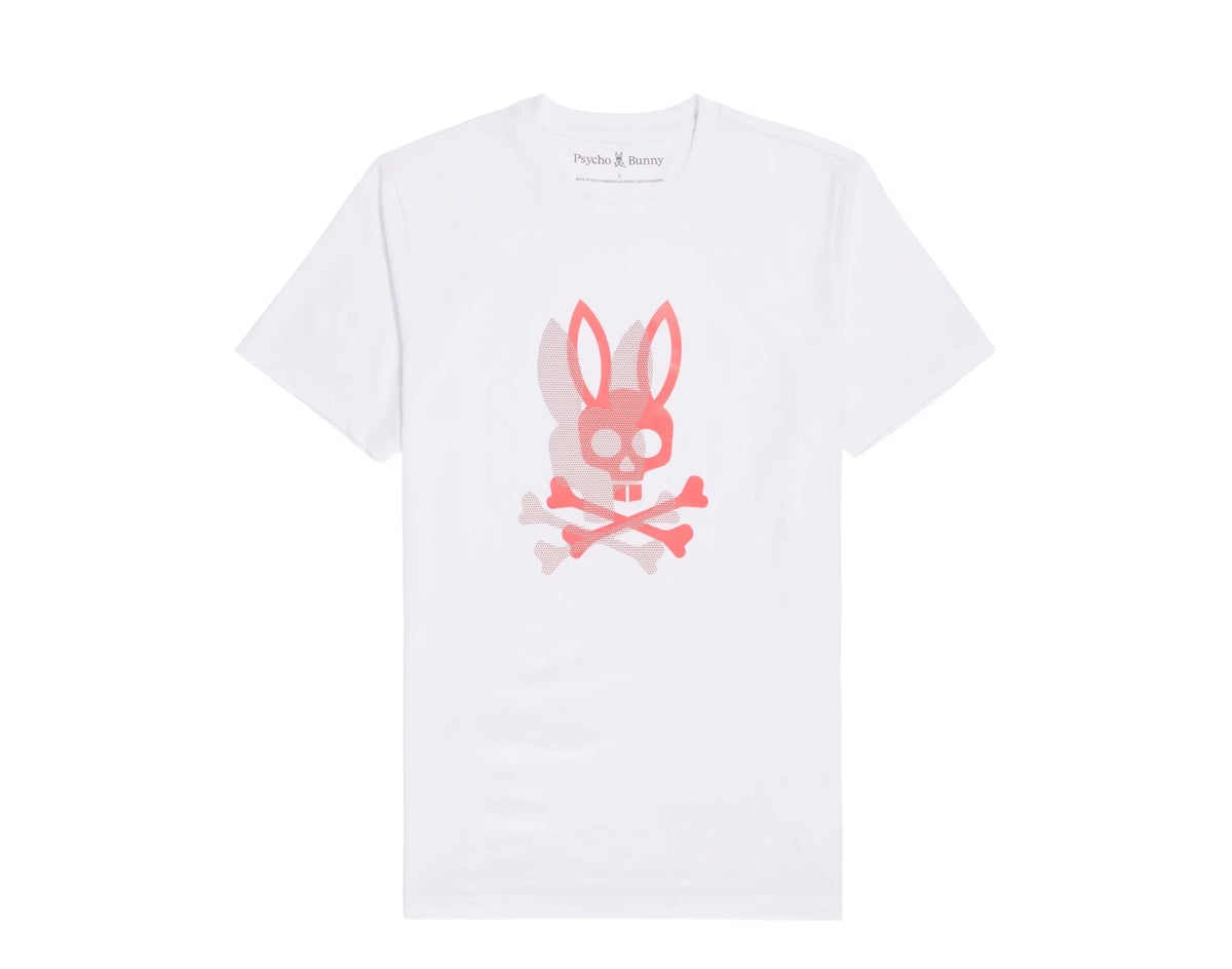 Psycho BunnyPsycho Bunny Chicago HD Dotted Graphic Men's Tee ShirtWhiteS