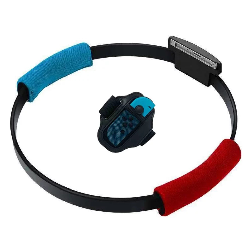 For Nintend Switch Somatosensory Yoga Fitness Ring Anti-Slip Grips Adjustable Leg Strap Set For Ring Sport Game