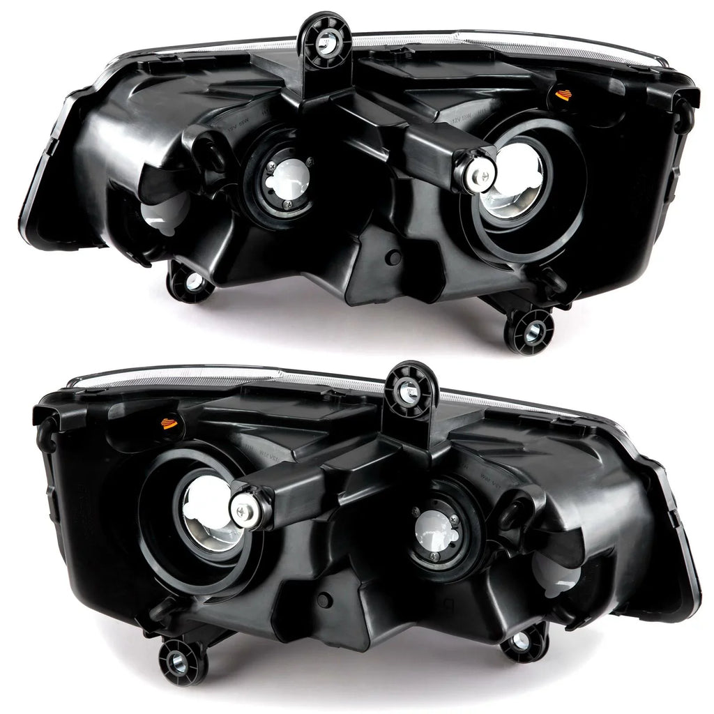 Kojem Pair Black Housing Headlights Headlamps for 2011-2020 Dodge Grand Caravan 2008-2016 Chrysler Town & Country (Driver Passenger)