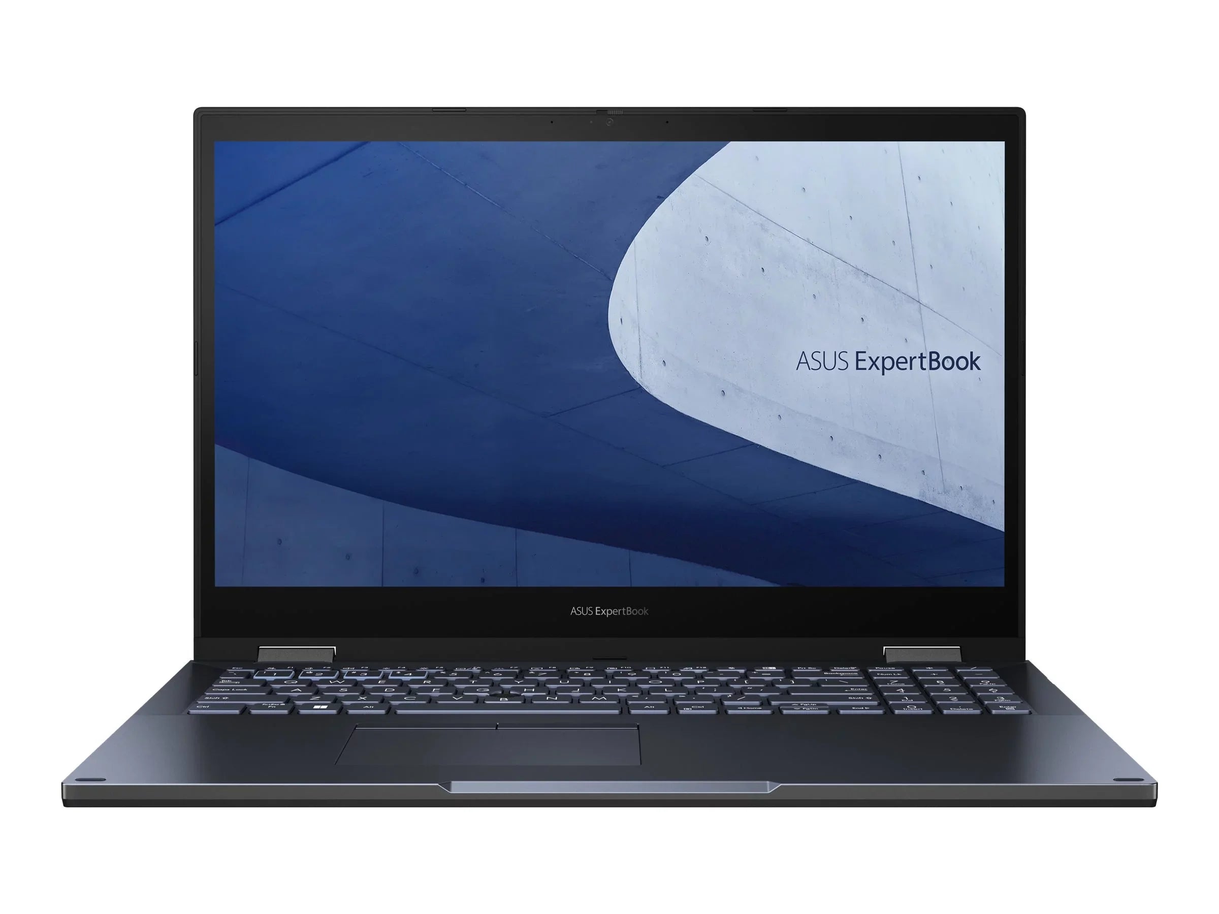 ExpertBook B2 Flip B2502FBA-XS74T - Flip design - Intel Core i7 - 1260P / up to 4.7 GHz - Win 11 Pro - Intel Iris Xe Graphics - 16 GB RAM - 512 GB SSD NVMe - 15.6" touchscreen 1920 x 1080 (Full HD) - Wi-Fi 6E - star black (LCD cover), star black