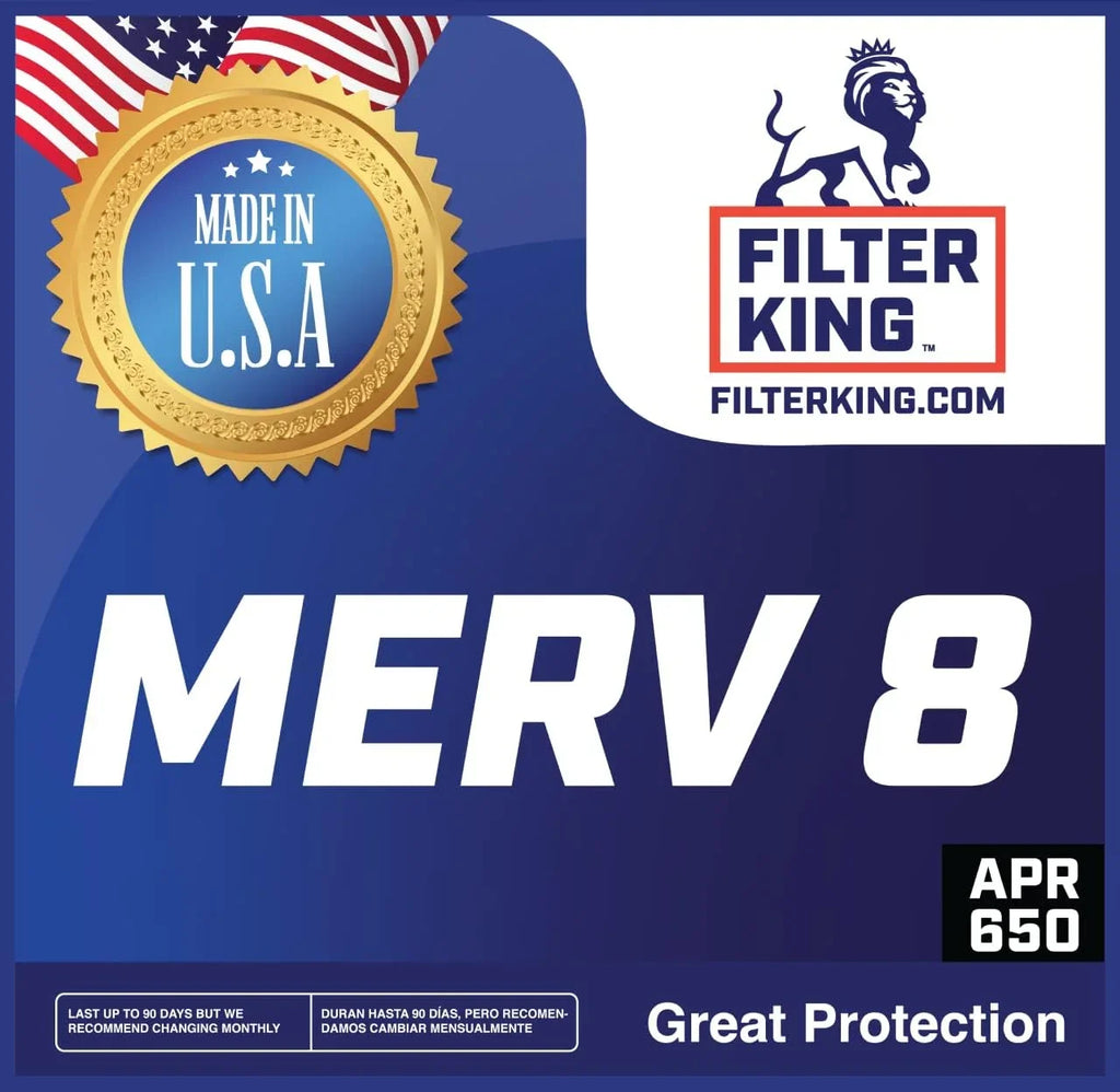 Filter King 33.5x56x1 Air Filter | 4-PACK | MERV 8 HVAC Pleated A/C Furnace Filters | MADE IN USA | Actual Size: 33.5 x 56 x .75"