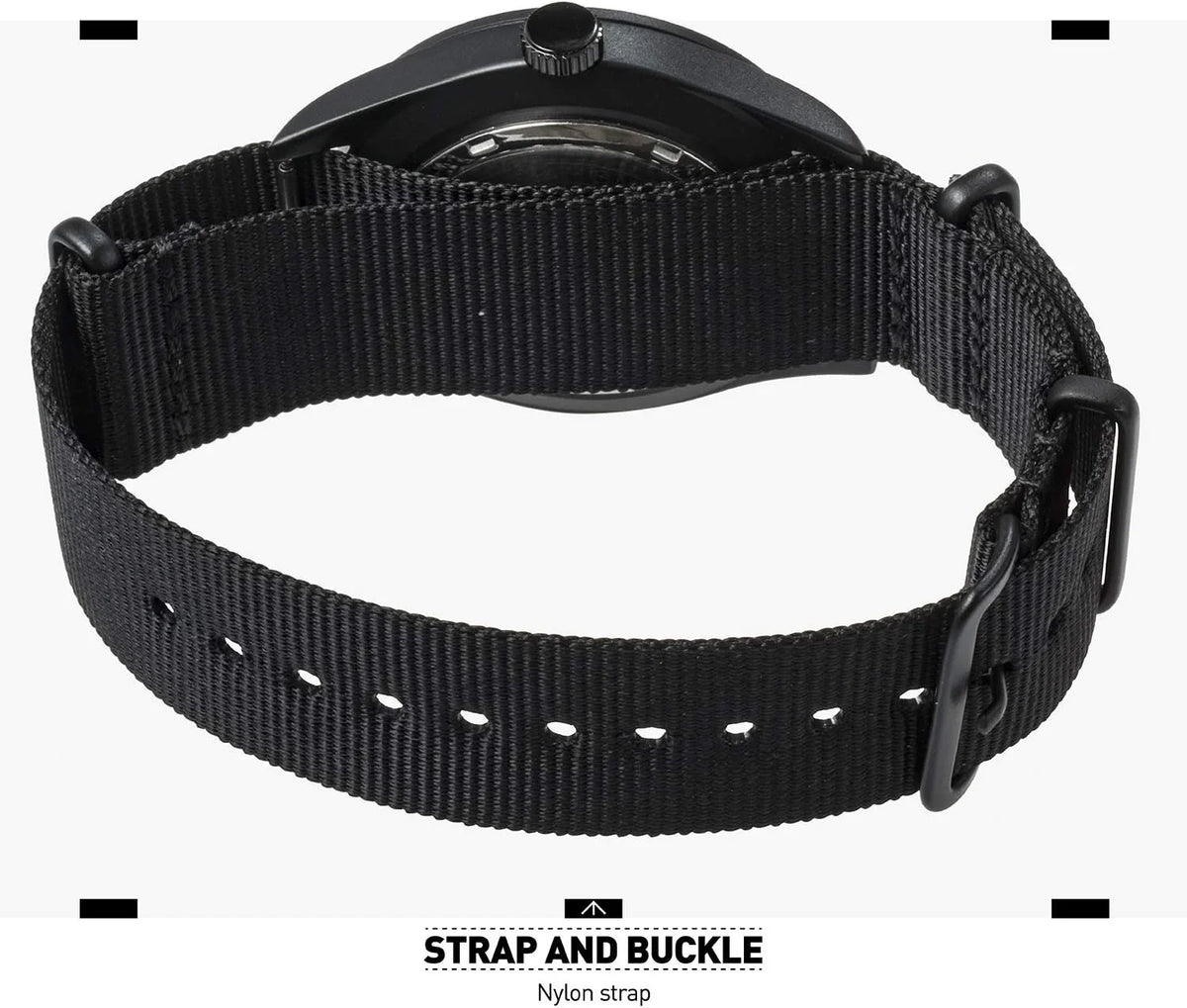 Men's Wrist Watch, Field Military Watches for Men Analog, Black Tactical Outdoor Sport Work Wristwatch, Waterproof Date Day 12/24 Hour with Army Nylon Band