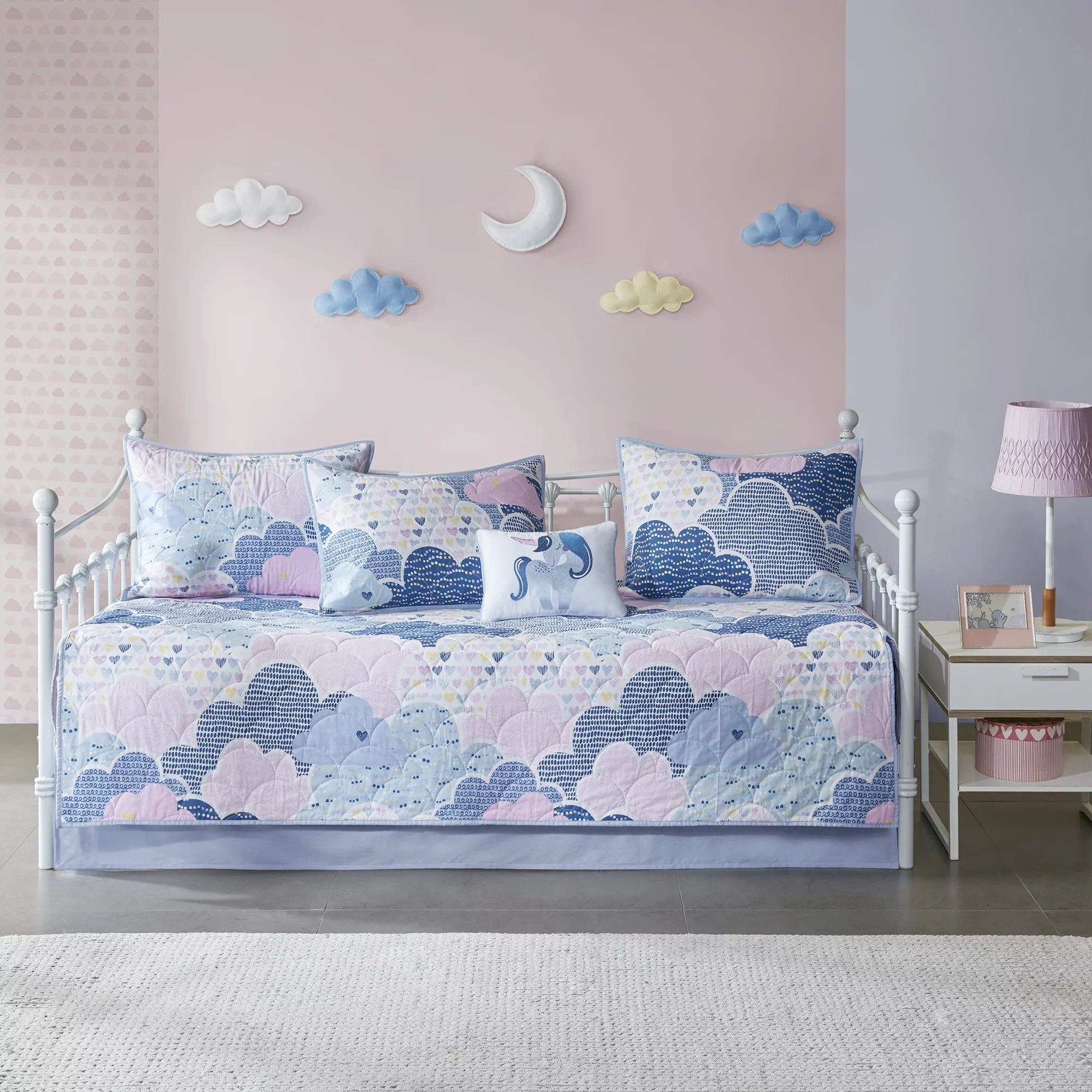 Home Essence Kids Euphoria 6pc Cotton Reversible Daybed Set