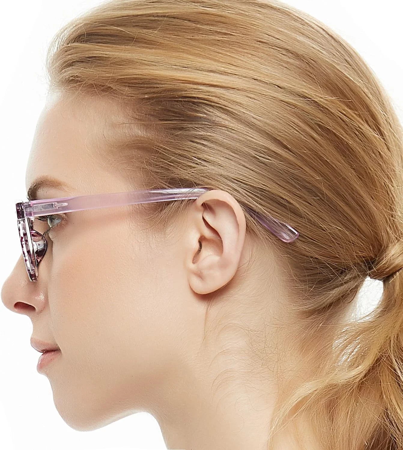 OCCI CHIARI Lightweight Designer Acetate frame Stylish Reading Glasses For Women(Purple,3.0)