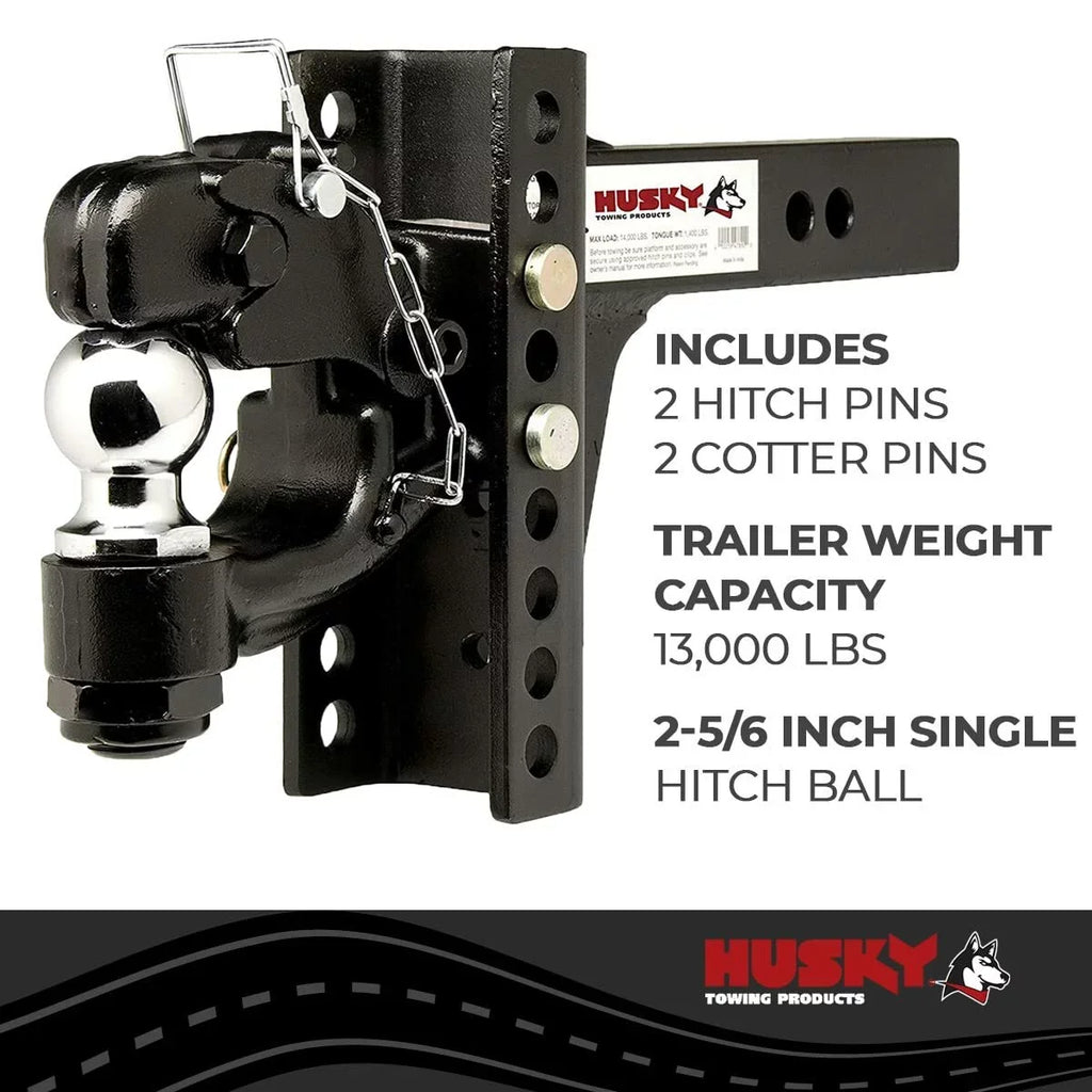 Husky Towing 33110 One-Mount Pintle Hook RECEIVER HITCH ACCESSORIES