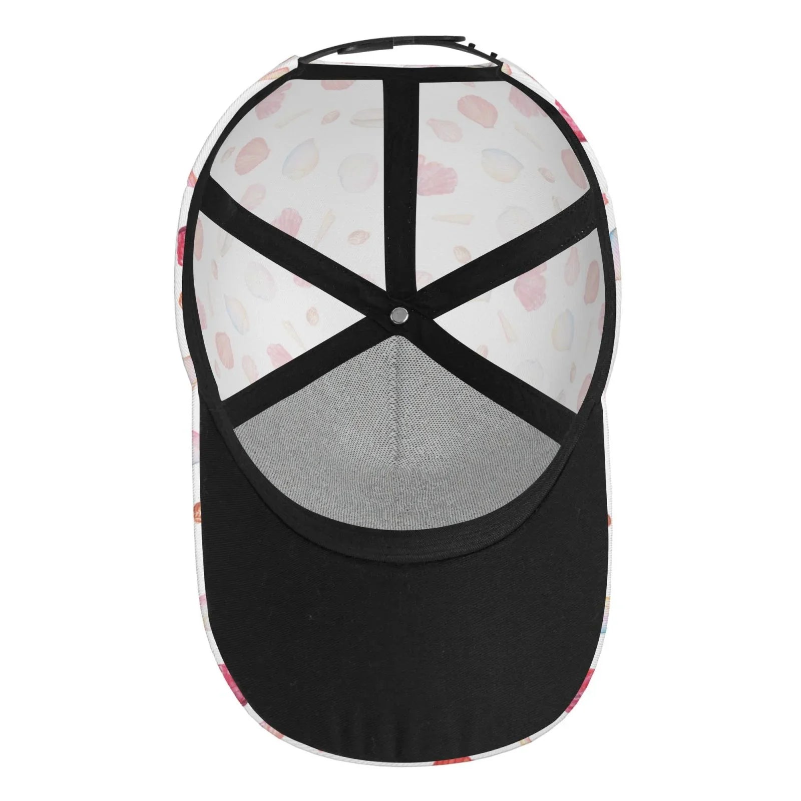 Lukts Red Coral And Scallop Seashell Cap Hat For Men/Women,Unstructured/Cotton