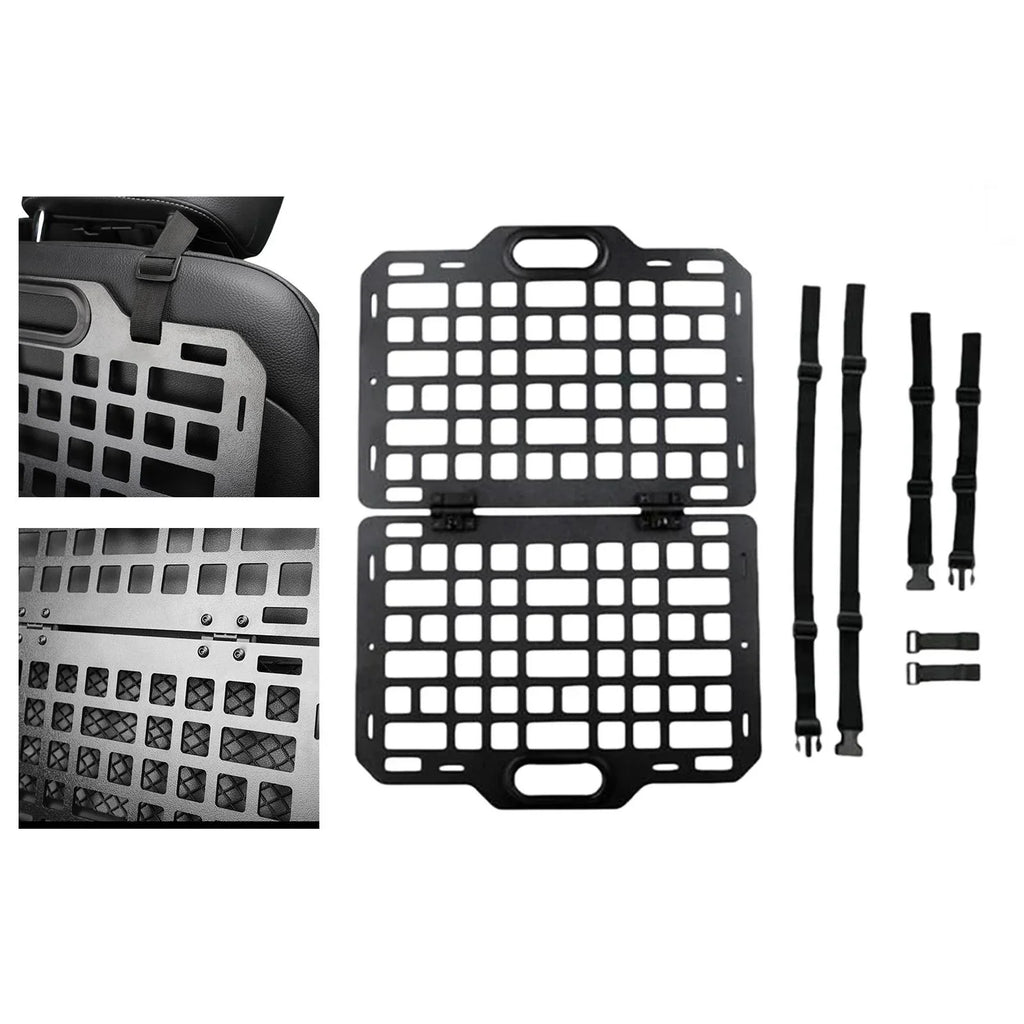 funtasica Auto Cushion Back Organizer Modular Storage Molle Panel Car Seatback Hanging Plate Auto Cushion Panel for Automotive Truck Parts