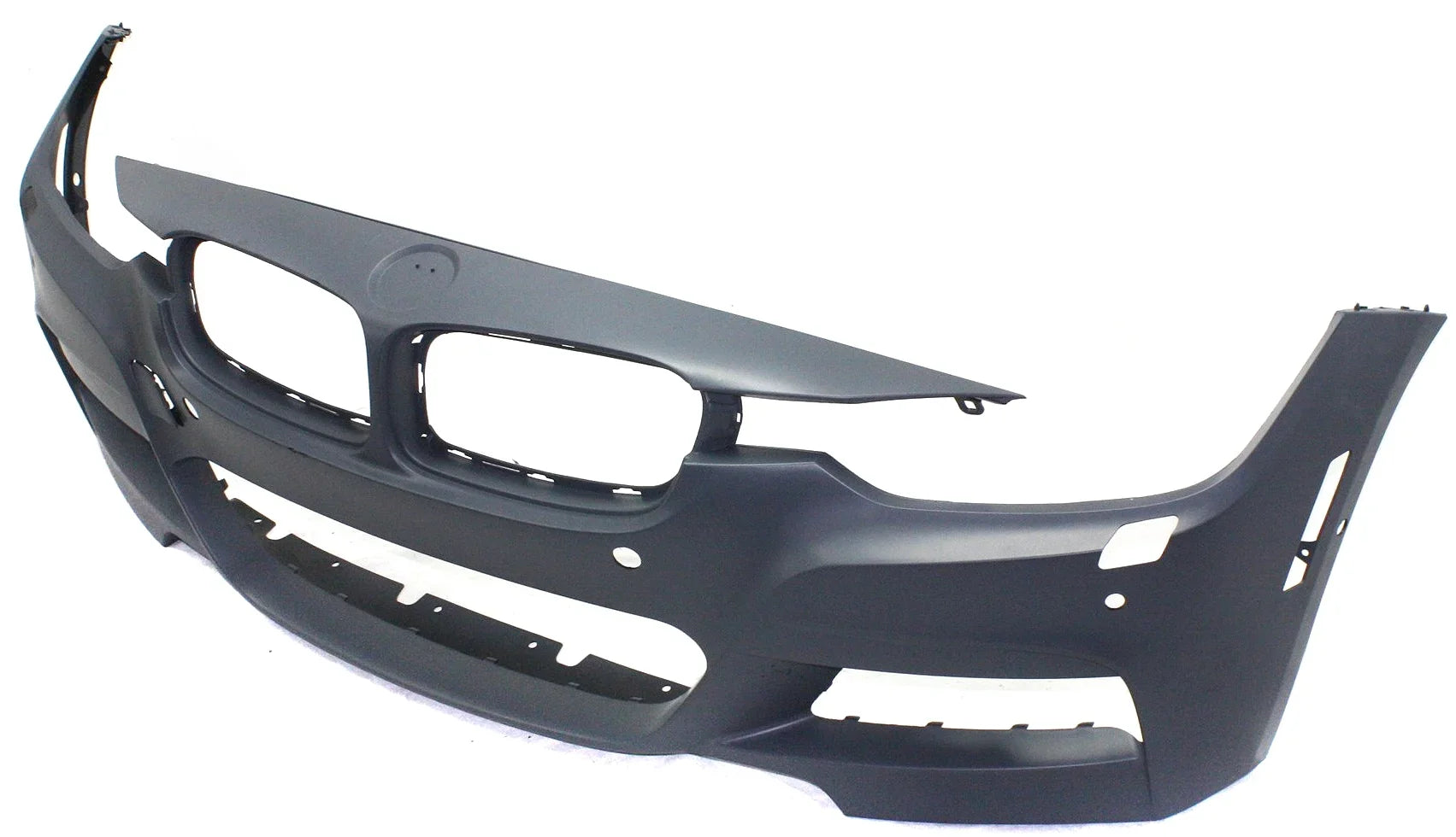 Front BUMPER COVER Compatible For BMW 3-SERIES 2013-2018 Primed with M Sport Line with HL with PDC Sensor Holes/Cam Sedan/Wagon