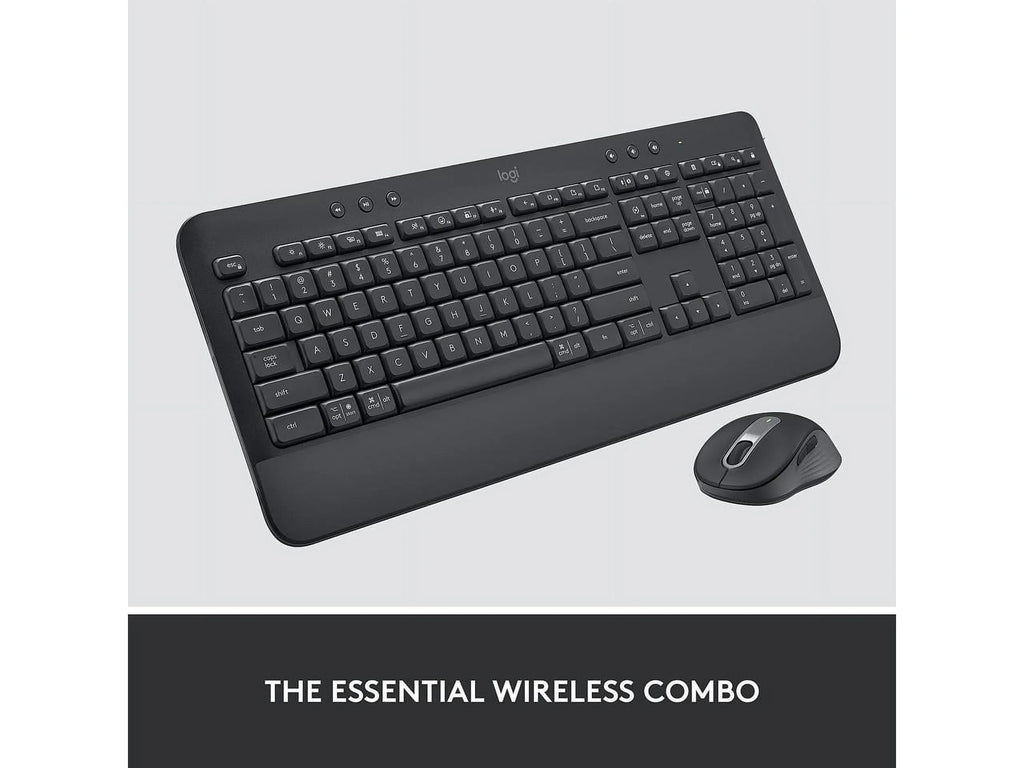 Logitech Signature MK650 Combo for Business, Wireless Mouse and Keyboard, Logi Bolt, Bluetooth, SmartWheel, Globally Certified, Windows/Mac/Chrome/Linux - Graphite