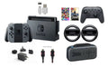 Nintendo Switch 32GB Console Gray Joy-con Bundle:Mario Kart 8 Deluxe and Deluxe Travel Case,The Legend of Zelda:Breath of the Wild,Pro Controller,Joy-Con Circular part (Set of 2)