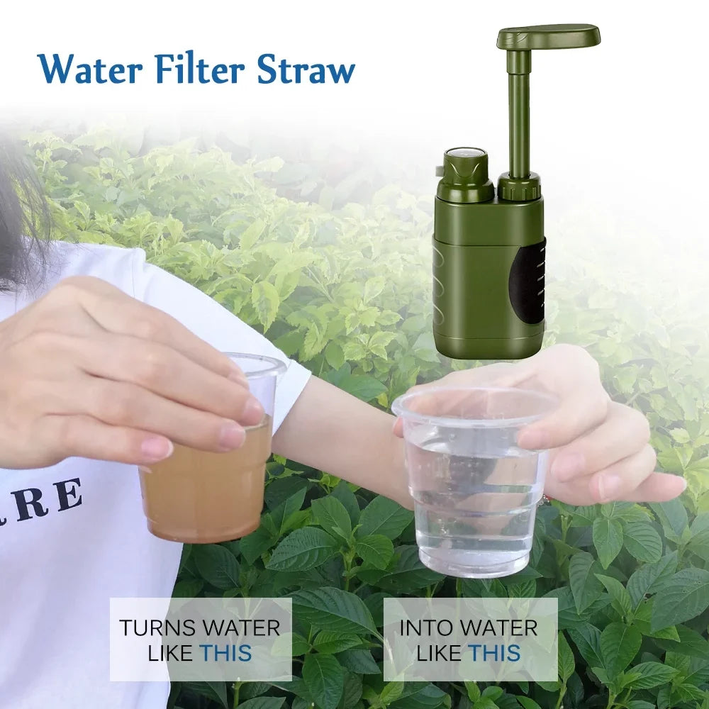 Lixada Family Camping Water Filter Straw System for Emergency Preparedness Hiking