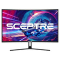 Sceptre 32-inch Curved Gaming Monitor up to 240Hz DisplayPort 165Hz 144Hz DisplayPort HDMI 99% sRGB AMD FreeSync Build-in Speakers, Machine Black (C325B-185RD)