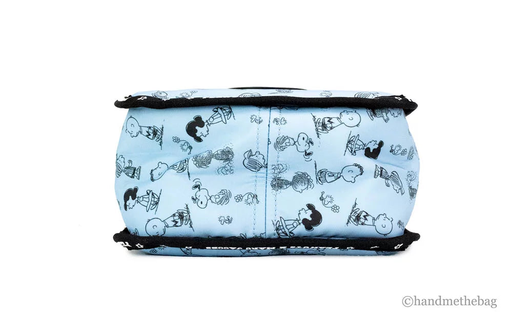Marc Jacobs X Peanuts Air Blue Mini Puffy Nylon Tote Crossbody Bag Handbag Purse