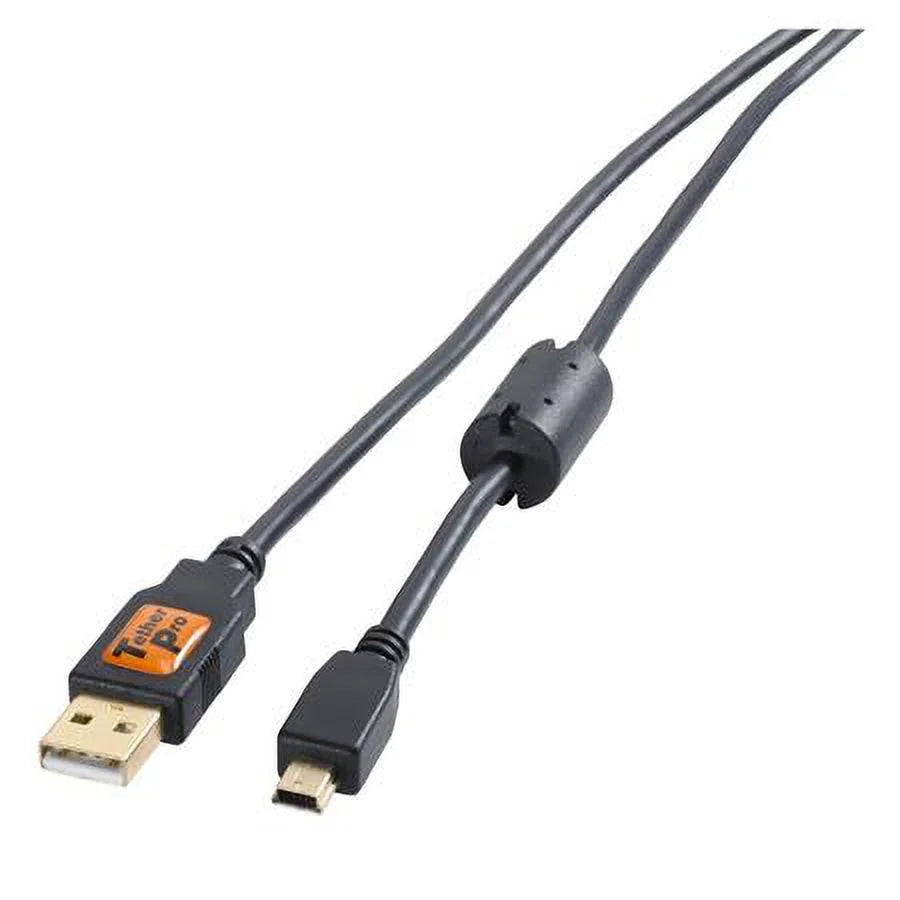Pro USB 2.0 A Male to Mini-B 5 Pin Cable - 15 Feet - Gold Plated