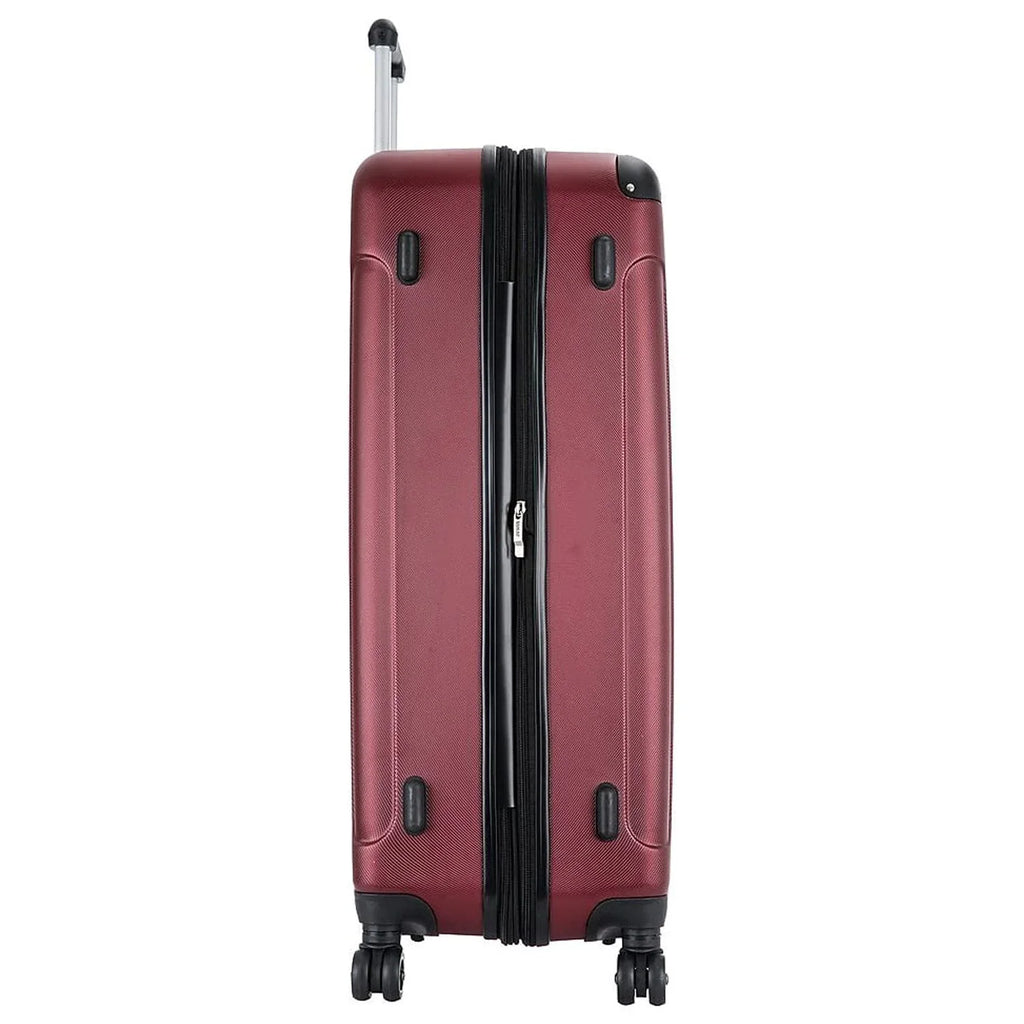 DUKAP INTELY PC/ABS Plastic 4-Rim Spinner Luggage Wine (DKINT00L-WIN)