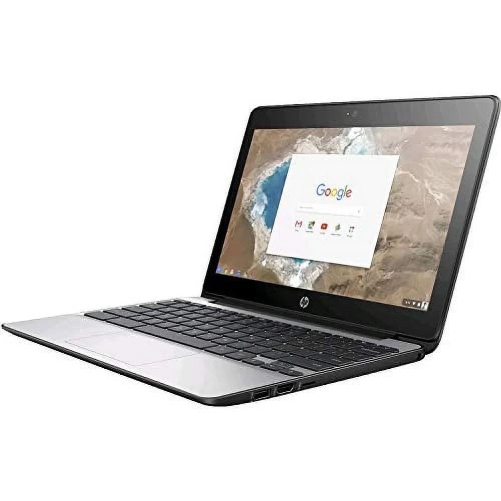 Restored 1FX82UT#ABA Chromebook 11 G5 EE 11.6 inches 1366 x 768 Intel Celeron N3060 Dual core (2 Core) 1.60 GHz 4 GB RAM 16 GB SSD 16 GB Flash Memory Chrome OS HD Graphics 400 (Refurbished)