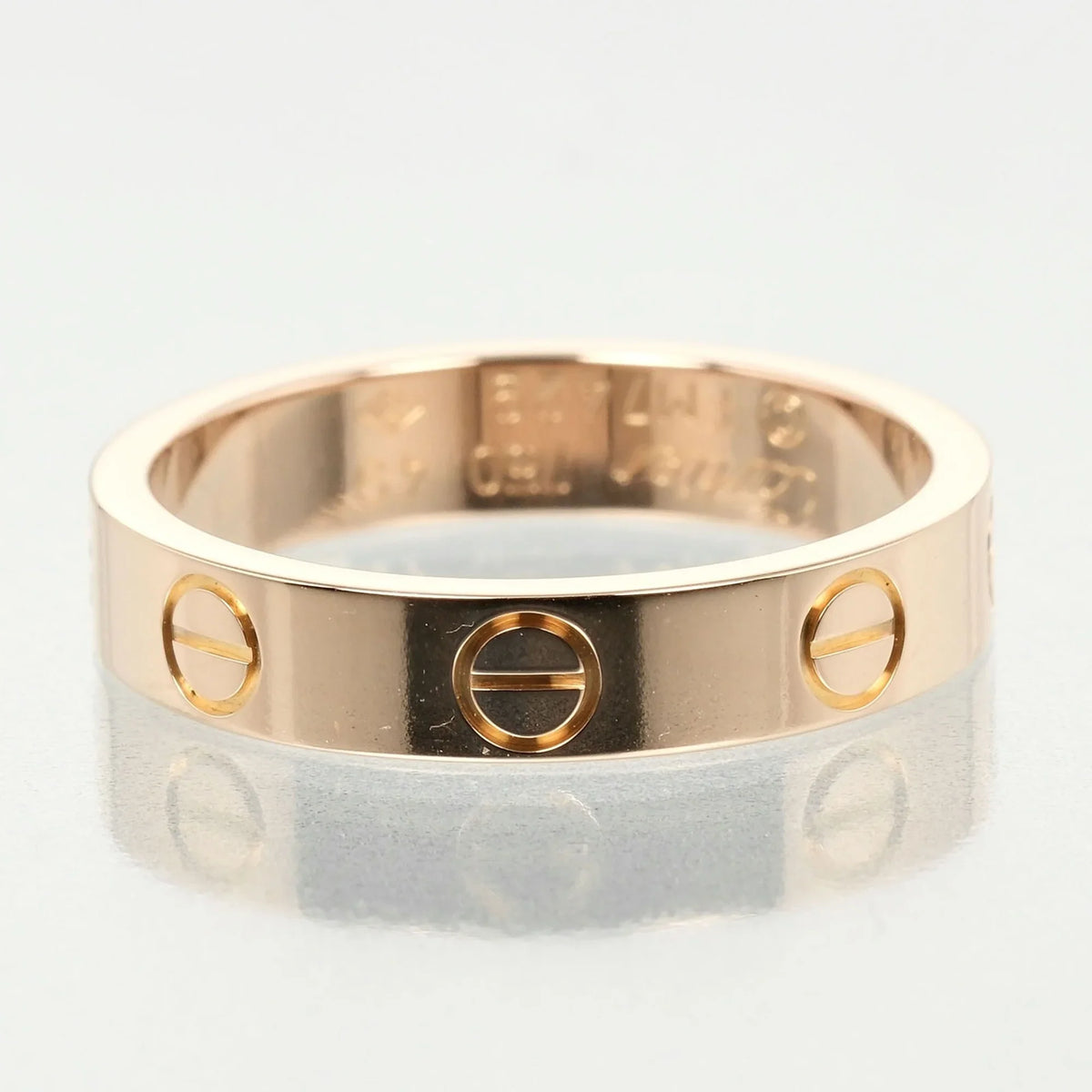 Pre-Owned Cartier Love Wedding Ring Size 9, K18 PG Pink Gold, Approx. 3.6g I132124020 (Good)