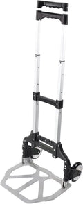 EUROSTAR LC1800 Height Adjustable Folding Luggage Cart, Silver/Black