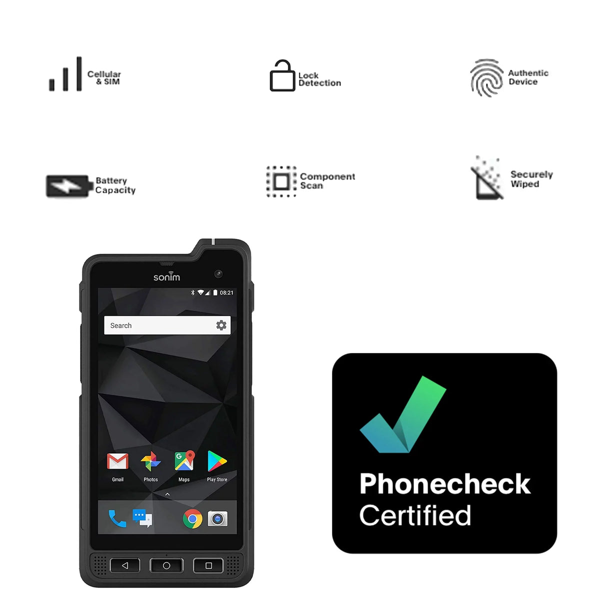 Pre-Owned Sonim XP8 | XP8800 | Smartphone | 64GB, 4GB RAM | AT&T (Refurbished: Good)