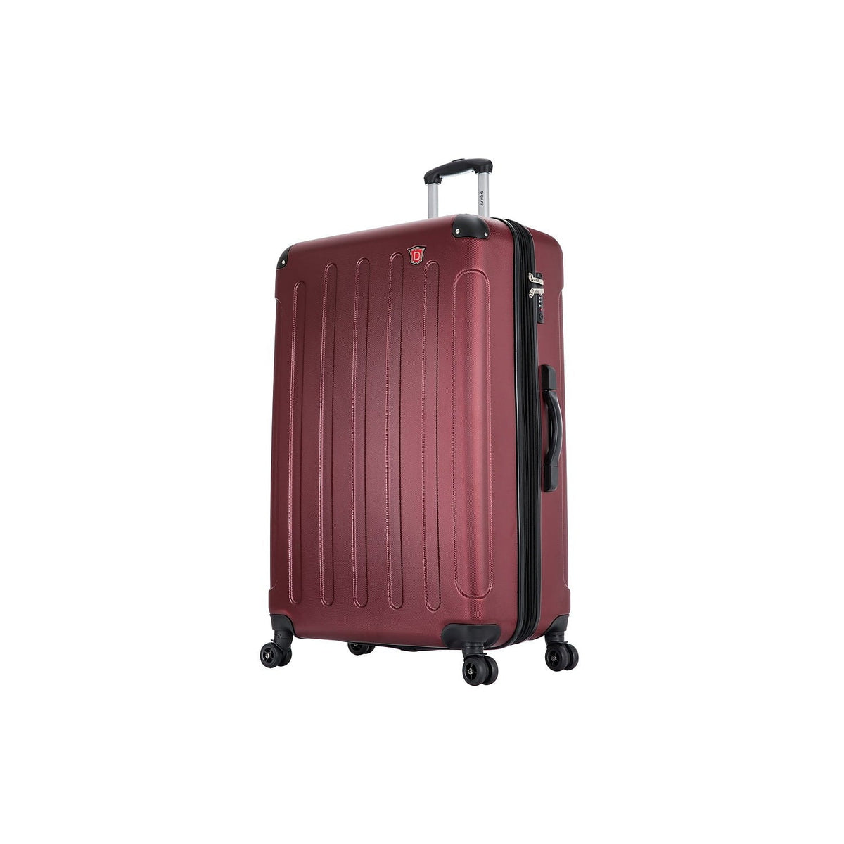DUKAP INTELY PC/ABS Plastic 4-Rim Spinner Luggage Wine (DKINT00L-WIN)