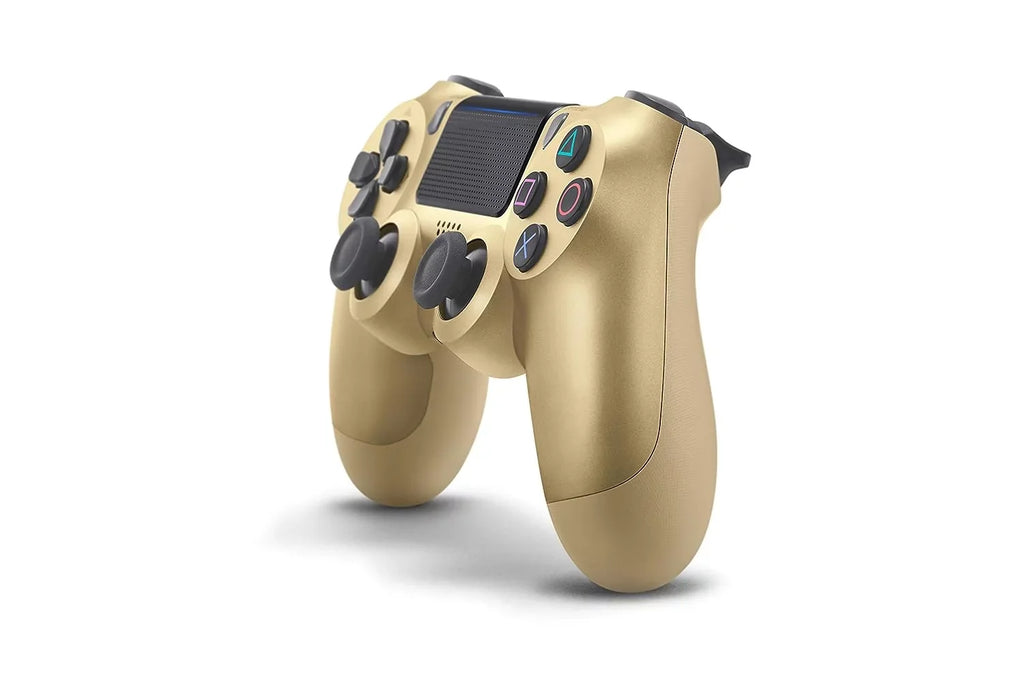 Gold DualShock PlayStation 4 Wireless Controller Bundle - With Charging Cable Like New with BOLT AXTION