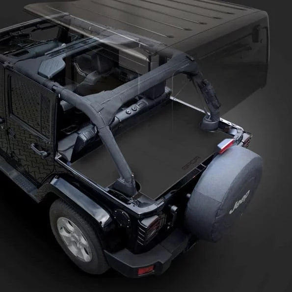 GPCA Cargo Cover LITE PLUS for Wrangler JK 4DR Sport/ Sahara/ Rubicon/ Freedom Unlimited 2007-2018 models (UPGRADED)