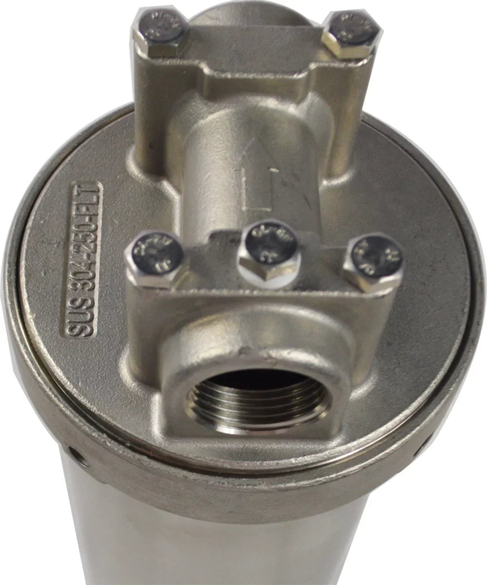 PreAsion Heavy-duty Filter Housing for Filtering Water Dirt Rust Scale Particles 10"L Cartridges 3/4"NPT with Bracket Wrench Pin