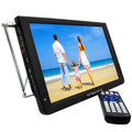 Reconditioned Trexonic Portable Widescreen 12" LED TV With TF Slot, USB/Micro USB/ Headphone/AV Inputs And Built-in Digital Tuner