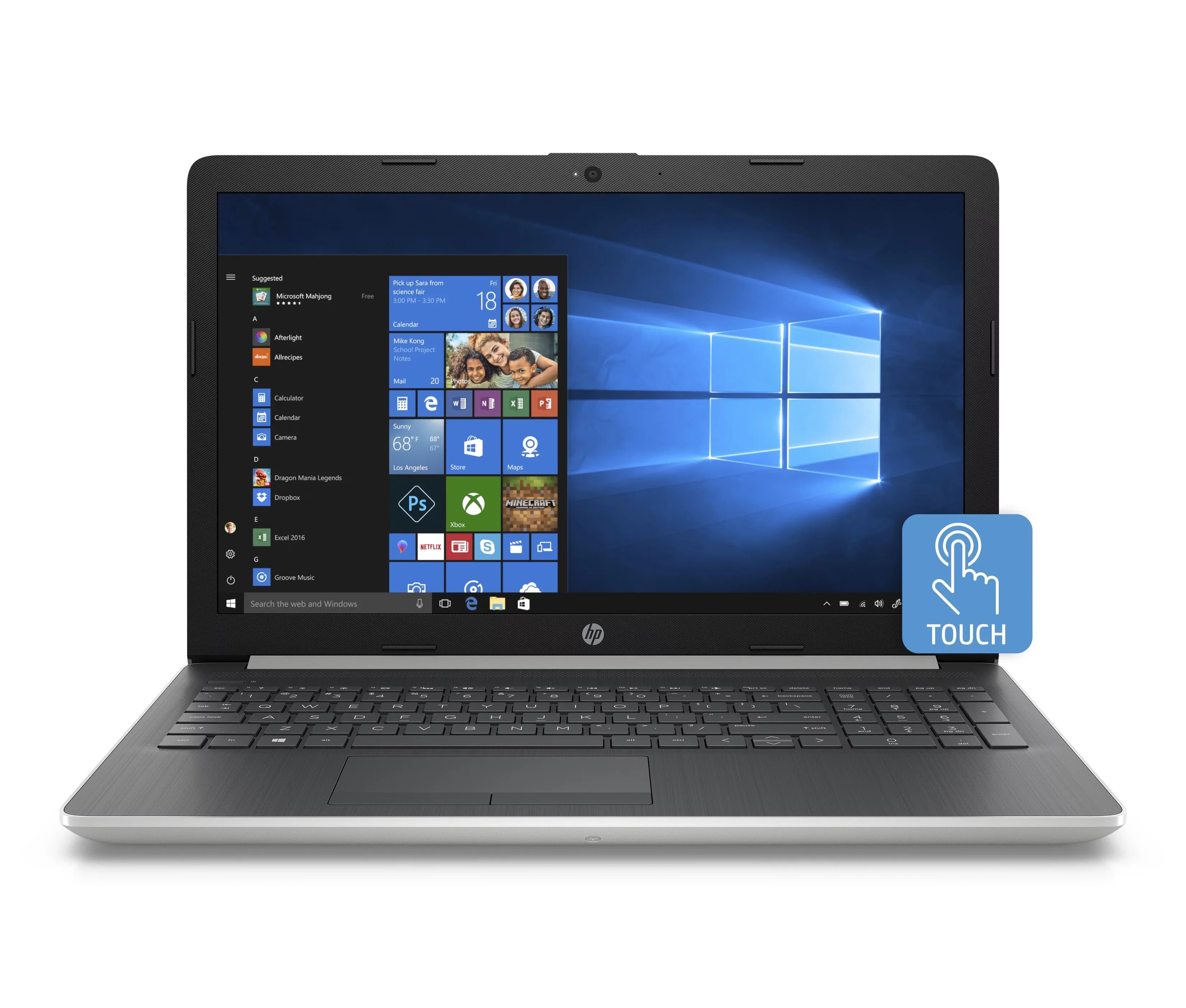 Restored 15-dw0085nr 15.6" HD WLED Touchscreen Intel i3-7020U 2.GHz 4GB SDRAM 1TB HDD Windows 10 (Refurbished)
