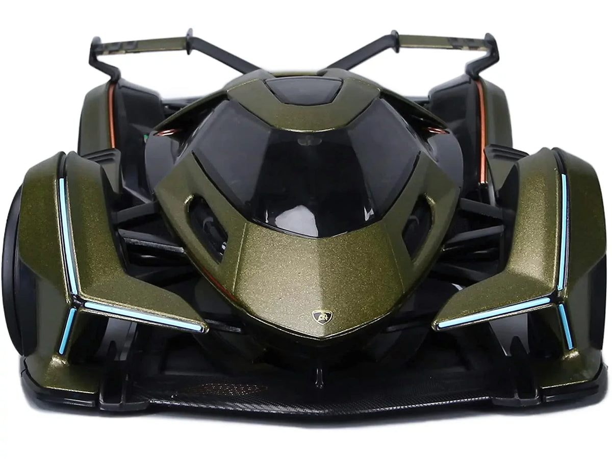 Lamborghini V12 Vision Gran Turismo Matt Green Metallic 1/18 Diecast Model Car by Maisto